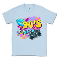 Dusty Blue 90's mama Classic Tee - Zillion Design Studio