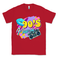 Red 90's mama Classic Tee - Zillion Design Studio