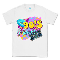 White 90's mama Classic Tee - Zillion Design Studio
