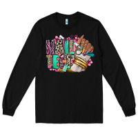 Black Nail Tech afro nail art Long Sleeve Tee - RanaPortraitStore