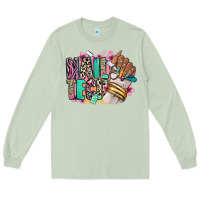 Matcha Nail Tech afro nail art Long Sleeve Tee - RanaPortraitStore