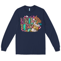 Navy Nail Tech afro nail art Long Sleeve Tee - RanaPortraitStore