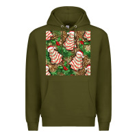Army Green Christmas tree cakes Premium Hoodie - NancyCooperArtShop