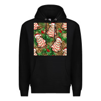 Black Christmas tree cakes Premium Hoodie - NancyCooperArtShop