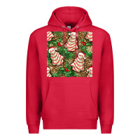 Cardinal Christmas tree cakes Premium Hoodie - NancyCooperArtShop
