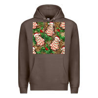 Coffee Christmas tree cakes Premium Hoodie - NancyCooperArtShop