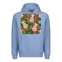 Colony Blue Christmas tree cakes Premium Hoodie - NancyCooperArtShop
