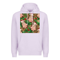 Lilac Christmas tree cakes Premium Hoodie - NancyCooperArtShop