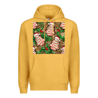 Mustard Christmas tree cakes Premium Hoodie - NancyCooperArtShop