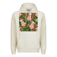 Oatmeal Heather Christmas tree cakes Premium Hoodie - NancyCooperArtShop
