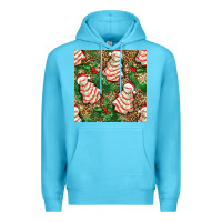Ocean Blue Christmas tree cakes Premium Hoodie - NancyCooperArtShop