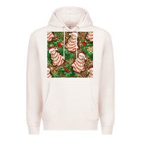 Pale Pink Christmas tree cakes Premium Hoodie - NancyCooperArtShop