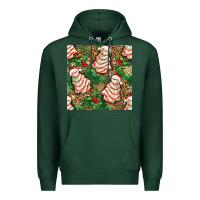 Sports Green Christmas tree cakes Premium Hoodie - NancyCooperArtShop