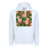 White Christmas tree cakes Premium Hoodie - NancyCooperArtShop