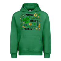 Emerald st. patricks day doodle Urban Hoodie - MaliasSmallBusiness