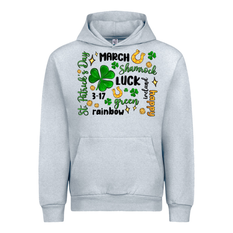 St. Patricks Day Doodle Urban Hoodie by MaliasSmallBusiness | Teevron