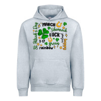 Heather Grey st. patricks day doodle Urban Hoodie - MaliasSmallBusiness