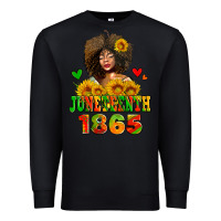 Black afro woman juneteenth 1865 Premium Sweatshirt - AdoDesignShop