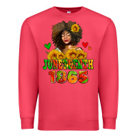Cardinal afro woman juneteenth 1865 Premium Sweatshirt - AdoDesignShop
