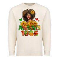 Afro Woman Juneteenth 1865 Premium Sweatshirt | Teevron