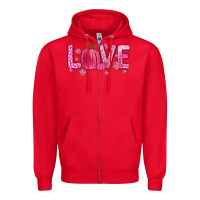 Red love breast cancer Zipper Hoodie - Zillion Design Studio