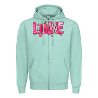 Seafoam love breast cancer Zipper Hoodie - Zillion Design Studio