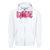 White love breast cancer Zipper Hoodie - Zillion Design Studio
