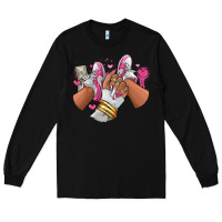 Black Pink and white sneaker girl Long Sleeve Tee - RanaPortraitStore