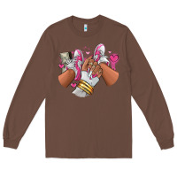 Chestnut Pink and white sneaker girl Long Sleeve Tee - RanaPortraitStore