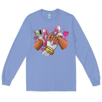 Colony Blue Pink and white sneaker girl Long Sleeve Tee - RanaPortraitStore