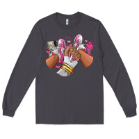 Smoke Pink and white sneaker girl Long Sleeve Tee - RanaPortraitStore