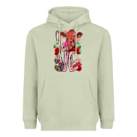 Matcha love cow valentine Heavyweight Hoodie - RacoonDesign