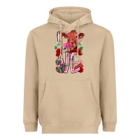 Mushroom love cow valentine Heavyweight Hoodie - RacoonDesign