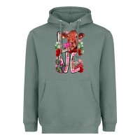 Sage love cow valentine Heavyweight Hoodie - RacoonDesign