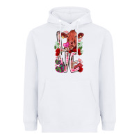 White love cow valentine Heavyweight Hoodie - RacoonDesign