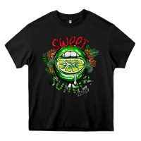 Black summer time Heavy Core Tee - CowhideDigitalArt