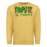 Antique Gold love st patrick s heart Premium Sweatshirt - JahusDesignShop