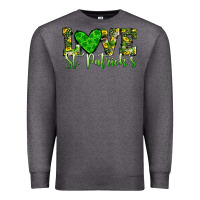 Charcoal Heather love st patrick s heart Premium Sweatshirt - JahusDesignShop