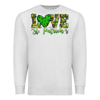 Oatmeal Heather love st patrick s heart Premium Sweatshirt - JahusDesignShop