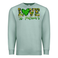 Seafoam love st patrick s heart Premium Sweatshirt - JahusDesignShop
