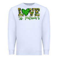 White love st patrick s heart Premium Sweatshirt - JahusDesignShop