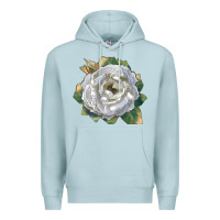 Blue Mist pillow fight rose Premium Hoodie - LillyAllenDesigns