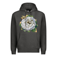 Charcoal Heather pillow fight rose Premium Hoodie - LillyAllenDesigns