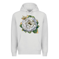 Dove Grey pillow fight rose Premium Hoodie - LillyAllenDesigns