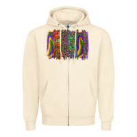 Sandshell mardi gras brushstroke Zipper Hoodie - RanaPortraitStore
