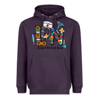 Plum lpn licensed practial nurse Heavyweight Hoodie - CowhideDigitalArt