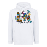 White lpn licensed practial nurse Heavyweight Hoodie - CowhideDigitalArt