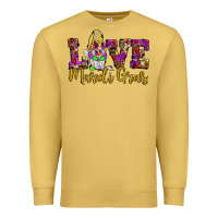 Antique Gold love mardi gras gnome Premium Sweatshirt - JahusDesignShop