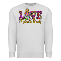 Dove Grey love mardi gras gnome Premium Sweatshirt - JahusDesignShop