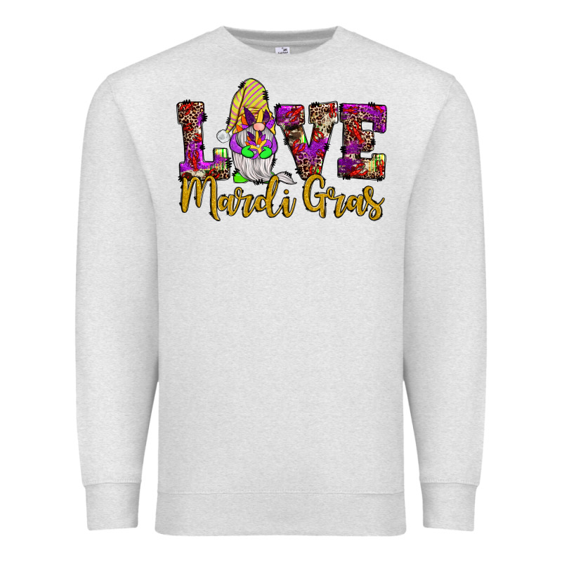 Love Mardi Gras Gnome Premium Sweatshirt by JahusDesignShop | Teevron